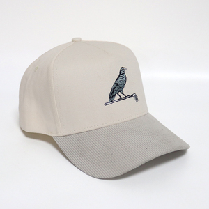 หมวกกอล์ฟ5แผงสำหรับผู้ชายและผู้หญิงหมวกถักลายแบบวินเทจปักลายนกเบิร์ดไม่ดีขายส่งคุณภาพสูงกีฬากลางแจ้ง - Product Image 4