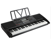 Piano Electrónico Profesional de 61 Teclas con Pantalla LCD Estándar, Instrumentos de Teclado