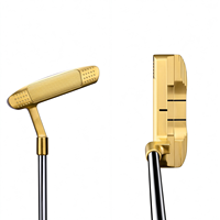 Putter de golf OEM avec face usinée CNC, insert en uréthane, manche en graphite et acier, flex R, pour droitiers, pour hommes et femmes