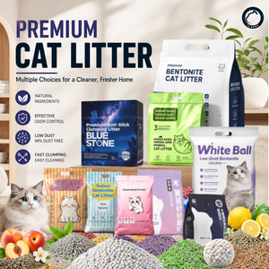 Arena Aglomerante para Gatos al por Mayor de Fábrica OEM/ODM |   Arena para Gatos Mixta de Sodio Mineral, Bentonita, Yuca y <span class=keywords><strong>Tofu</strong></span> - Product Image 1