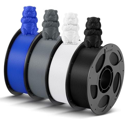 4*1kg Pla Texture Grey  Black  White  Blue