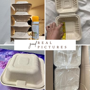 Conteneur alimentaire jetable compostable en bagasse écologique, fabrication directe usine, barquette alimentaire robuste en carton pour plats <span class=keywords><strong>à</strong></span> emporter - Product Image 3