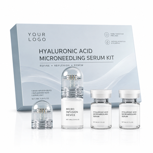 Sérum Microneedle Hydratant en Profondeur Anti-Âge Réparateur de Barrière Cutanée pour Tous Types de Peaux, Marque Privée OEM, Kit de Sérum Microneedle à l'Acide Hyaluronique - Product Image 1