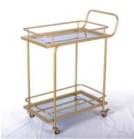 Chariot de service de luxe en acier inoxydable à 3 niveaux pour buffet, traiteur, thé, vin et nourriture, idéal pour hôtels, restaurants, mariages et fêtes