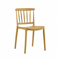Chaises de salle à manger en plastique minimalistes, légères, empilables, durables, en PP, design moderne, pour la maison, le café, le restaurant et le bureau, directement de l'usine