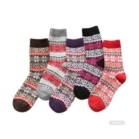 KH- K109 Chaussettes pour femmes Cachemire Meilleures chaussettes en laine pour femmes Chaussettes en laine Mérinos pour femmes