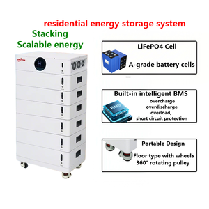 แบตเตอรี่สำรองไฟฟ้า EU Stock Stacked Storage ขนาด 5 กิโลวัตต์ 10 กิโลวัตต์ ระบบไฮบริดกริด PV สำหรับบ้าน ระบบกักเก็บพลังงานแสงอาทิตย์ แบตเตอรี่ลิเธียม MPPT 3 เฟส ไฮบริด - Product Image 2