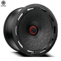 Jantes Turbofan Forgées Noires Mat DW Modifiées pour une Performance Améliorée, 18, 19, 20 Pouces, Compatibles avec Mercedes G63, Moyeux et Jantes en Alliage Personnalisés