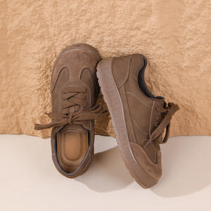 Men's Sporty Casual Lace-Up <b>Shoes</b>-Soft-Sole Breathable & Waterproof Mesh Upper Lightweight Anti-Slip Retro <b>Style</b> - Product Image 2