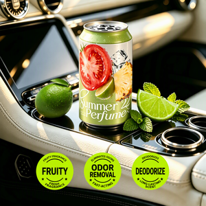 Carmate Frisse Ananas Sinaasappel Citroen Roos Jasmijn Druif Natuurlijke Geur Alcoholvrij Metaal Solide Duurzame Auto Luchtverfrisser - Product Image 3