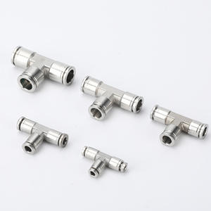 Raccord en T en acier inoxydable PE, connexion rapide pour tuyau pneumatique, type Y, 12 résistant aux hautes températures, PE 6 8 10 - Product Image 4