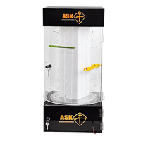 Tinya usine grand support debout au sol rotatif accessoires de téléphone portable présentoir led acrylique buck couteau vitrine d'affichage