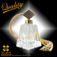 Atomiseur de parfum en verre personnalisé Well Lord Inc. 50 ml avec pompe pulvérisatrice, couleur personnalisée, décoration, impression offset, certifié