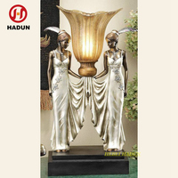 Nouveau design bronze décor sculpture bronze prométheus Sculpture lampadaire statue