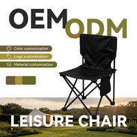 Tabouret de camping pliable portable de taille moyenne, structure en acier robuste, tabouret de pique-nique de jardin rembourré, mobilier d'extérieur pour la pêche et le barbecue