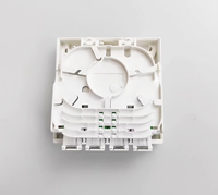 Boîte à bornes Mini FTTH à 4 cœurs-Boîte de distribution murale intérieure en fibre pour réseaux FTTX