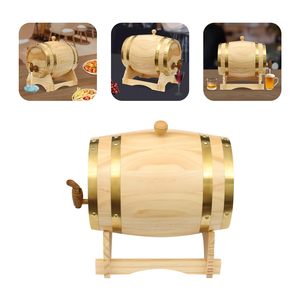 Dispensador de Barril de Madera Vintage para Brandy, Tequila, Whisky, Ron, Porto (5L <span class=keywords><strong>Vertical</strong></span>) - Barril de Vino de Madera en Venta - Product Image 3