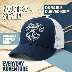 <span class=keywords><strong>Casquette</strong></span> Trucker de Marque Vibrante pour Sports d'Hiver Extrêmes : Surf, Skate, Snowboard, Station de Ski, Hôtel de Montagne - Product Image 3