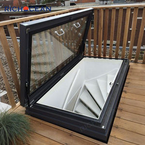 RICHOCEAN Lucernario Minimalista con Isolamento Termico e Vetro Temperato, Finestre di Emergenza in Alluminio per Seminterrati - Product Image 2