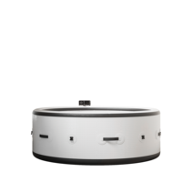 Bain à remous gonflable portatif avec la station thermale de pompe de chauffage électrique pour 4-6 adultes pour l'intérieur de jardin d'arrière-cour