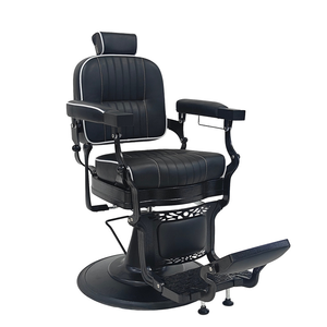 Business-style hair chair <b>adjustable</b> for <b>height</b> and reclining position suitable for use in hair salons for haircut styling - Product Image 1
