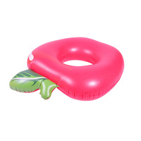 Bouée de natation gonflable en PVC en forme de pomme, taille adulte et enfant, personnalisée en usine, respectueuse de l'environnement