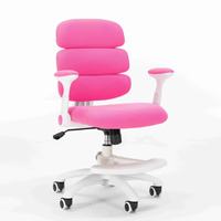 Ensemble de bureaux et chaises d'étude pour enfants en plastique réglables en hauteur, design moderne, base pivotante ergonomique