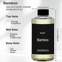 Diffuseur d'huiles essentielles électriques en bambou 500 ml 100% pur mélange biologique naturel à air froid pour hôtel, utilisation sur table