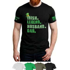 T-shirt personnalisé avec légende irlandaise pour hommes, en jersey de coton, à manches courtes, design personnalisé pour la Saint-Patrick - Product Image 6