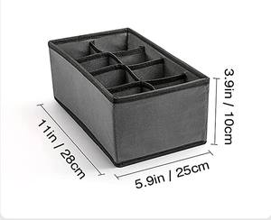 Organizador de armario plegable de tela con cubos de cesta de ropa interior para almacenar sujetadores ropa de bebé <span class=keywords><strong>camisetas</strong></span> calcetines bufandas corbatas - Product Image 5