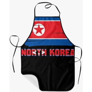 Grembiule di Alta Qualità con Stampa Bandiera Nord Coreana e Americana, Regolabile in Poliestere per Cucina e Barbecue, Uso Domestico - Product Image 5