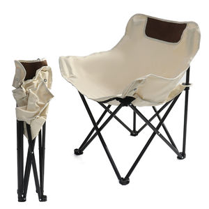 Portable Outdoor Folding Chair Travel Modern Design Moon Beach Chairs Waterproof Feature for Camping and Fishing - Product Image 1