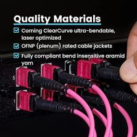 Câble de brassage fibre optique KEXINT 36 fibres 3*12 MTP-MTP USconnect Multimode OM4 7.0mm 25M LSZH