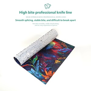 Puzzles en papier personnalisés en gros, <span class=keywords><strong>1000</strong></span> pièces, paysage de fleurs de cerisier roses, jouets éducatifs, jeux en boîte - Product Image 6