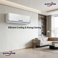 Airwens 220V 50Hz 9000BTU R32 Inverter Pendingin/Pemanas Listrik Operasi Senyap Desain Hemat Energi AC Split untuk Rumah Tangga