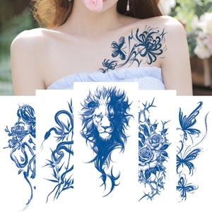 Nouveaux autocollants de <span class=keywords><strong>tatouage</strong></span> inspirés de jus de plantes, avec totems <span class=keywords><strong>animaux</strong></span>, imperméables, résistants à la transpiration, parfaits pour hommes et femmes, pour la moitié du bras - Product Image 3