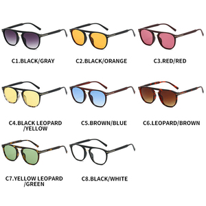 <span class=keywords><strong>Gafas</strong></span> de Sol de Piloto Cuadradas con Doble Puente STORY, Lentes Naranjas Vintage, Protección UV400, Unisex, Diseño de Moda, Gran Venta, XY7117 - Product Image 5