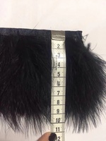 Frange en plumes d'autruche jaunes pour couture, accessoire de déguisement, robe, chaussures, fête, maison, Saint-Valentin