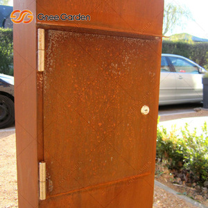Boîte aux lettres extérieure de paysage industriel de Style rustique grand acier Corten pour le matériel en métal d'utilisation de jardin à la maison - Product Image 4