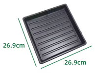 Plateau à semis réutilisable en plastique PS 1010, extra résistant et durable, pour la culture hydroponique de fourrage, micro-légumes, herbe de blé