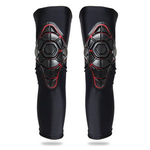 Genouillères de moto à compression avec coque en PU, rembourrage en mousse haute performance, antidérapantes et respirantes, <span class=keywords><strong>protège</strong></span>-tibias pour une conduite sécurisée OEM - Product Image 4