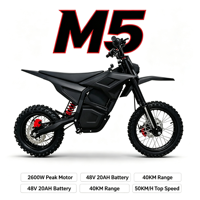 Moto électrique tout-terrain puissante avec moteur M5 à couple élevé de 120 Nm, batterie au lithium, moto enduro