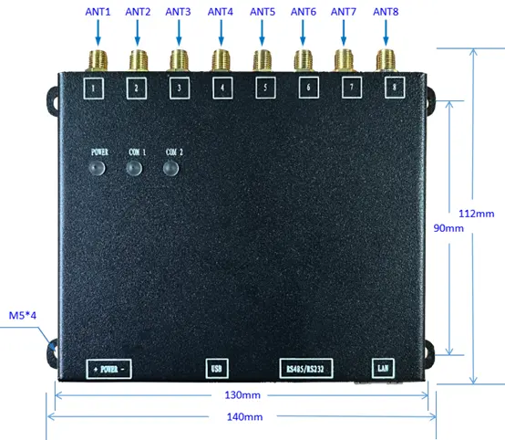 Winnix-Sistema de sincronización de carrera, antena de lector RFID UHF, 8 puertos, inventario, multicontador, almacén