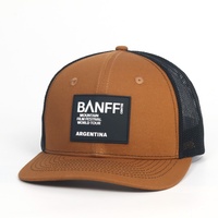 Gorras Trucker de Malla Richardson 112 Color Caramelo con Bordado