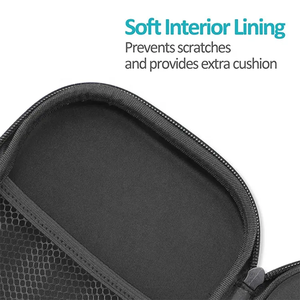 Chất Lượng Cao Tùy Chỉnh Dây Kéo Không Thấm Nước Màu Đen EVA Cứng Mang Theo Du Lịch Xách Tay Ống Nghe Mang Trường Hợp Túi Cho Ống Nghe - Product Image 5