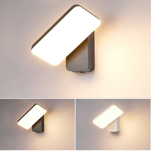 IP65 18W exterior impermeable giratorio ajustable sensor luminiscente luz de pared moderno simple balcón entrada puerta cabeza escalera Luz - Product Image 5