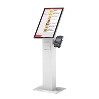 Restaurant intérieur debout au sol 21.5 "automatique tactile Fast Food auto commande paiement Pos Terminal kiosque de commande