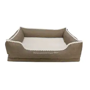 مخصص الحيوانات الأليفة سرير للكلاب كبيرة قابل للغسل أريكة الذاكرة رغوة القابلة للإزالة قابل للغسل الحيوانات الأليفة سرير تهدئة سرير مخصص للكلب للبيع بالجملة
