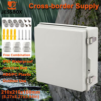 Boîtier de distribution en plastique JESSBOX avec loquets en acier inoxydable traité anti-corrosion et étanche IP66 pour alimentation électrique