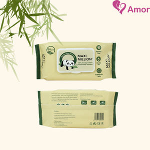 Lingettes douces et douces jetables pour bébé non irritantes et respectueuses de l'environnement, prix d'usine OEM/ODM - Product Image 5